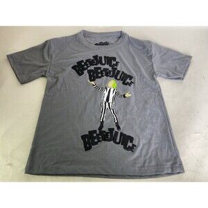 Beetlejuice Gray Short Sleeve Tee T-Shirt Top Kids Boys Girls Size 7